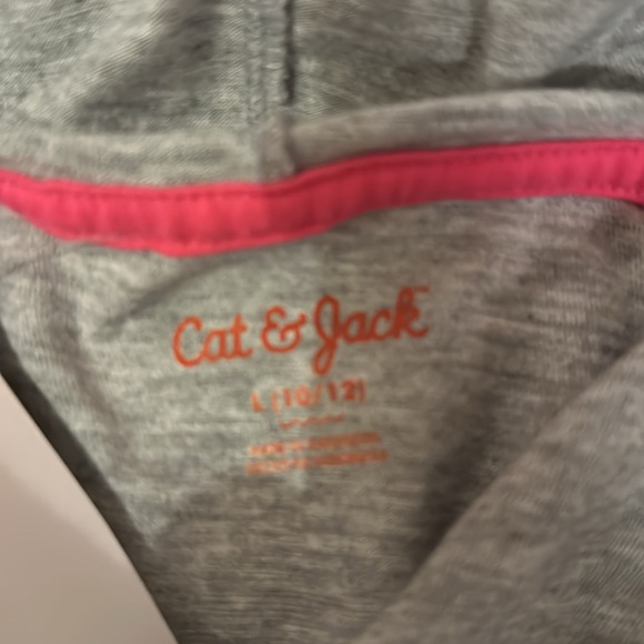 Cat and Jack large reversible sequin sleeve hoodie shirt large excellent cond - Picture 5 of 6